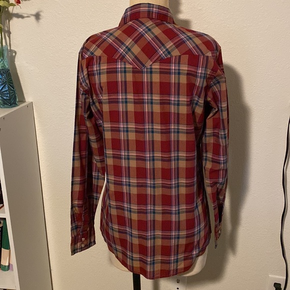 DONATED - NWOT boys Wrangler plaid shirt - Picture 3 of 5